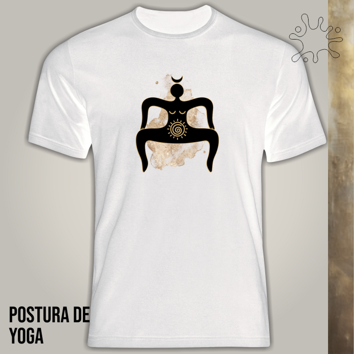 Nome do produto: Camiseta Postura Yoga - Seremcores zz