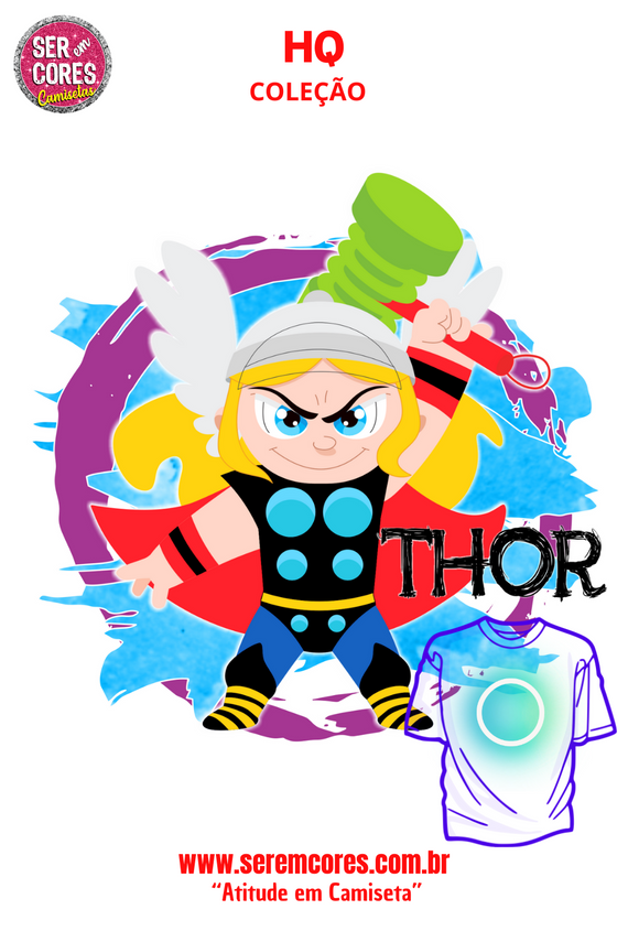 Camiseta de Heróis - Thorr Seremcores 