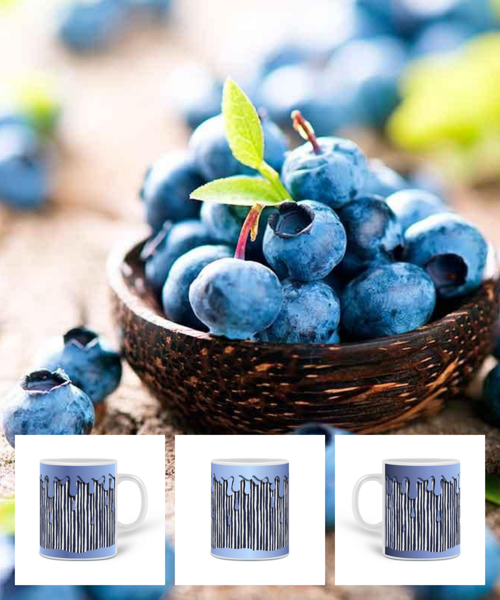 Nome do produto: Blueberry ou Mirtilo? (caneca)