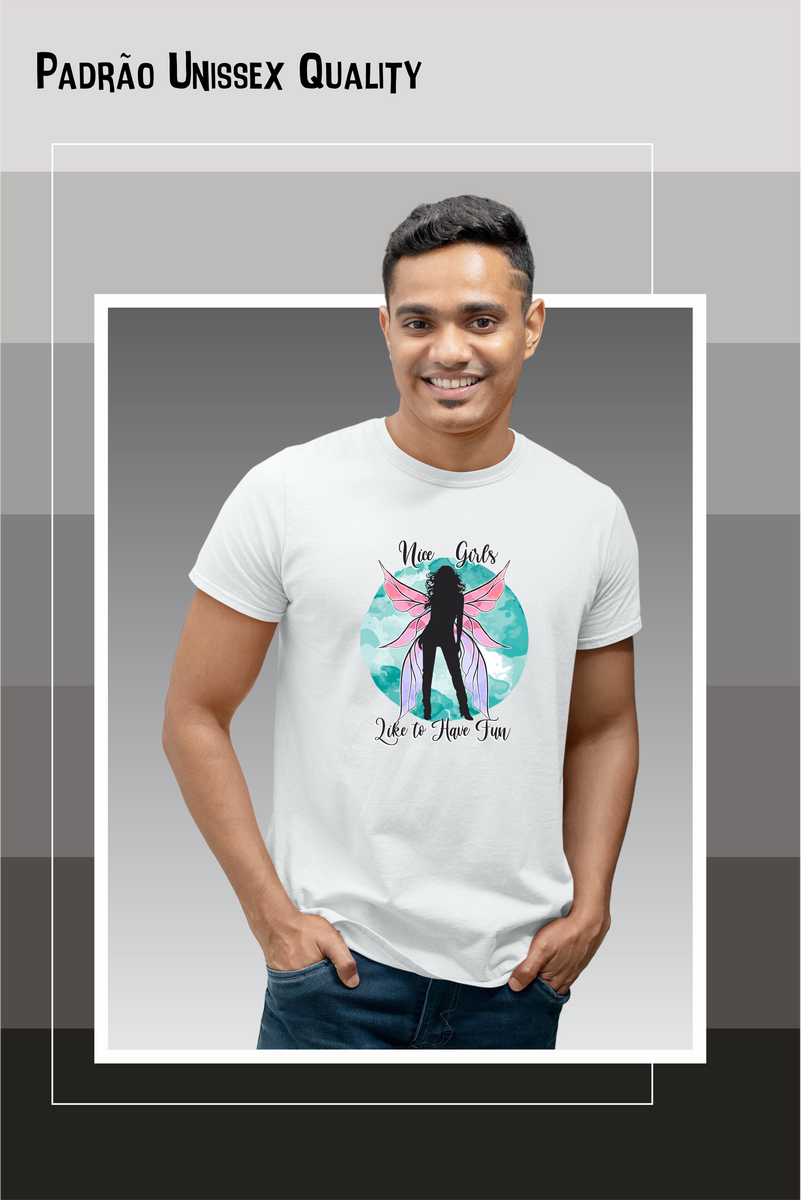 Nome do produto: Camiseta Unissex Nice Girls (frases)  Seremcores