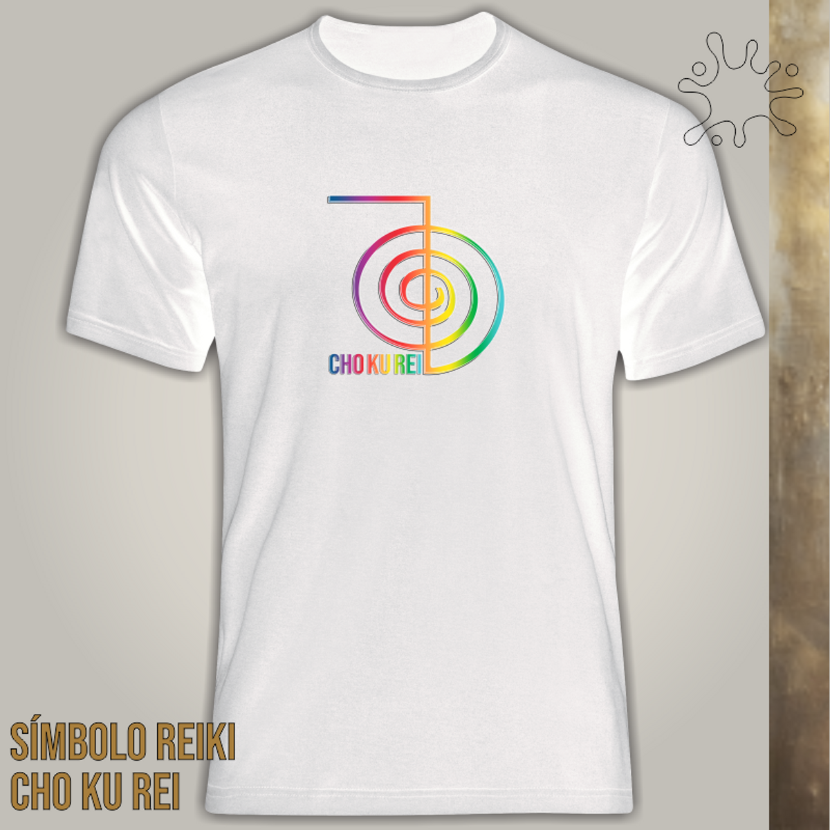 Nome do produto: Camiseta Cho Ku Rei (Reiki)