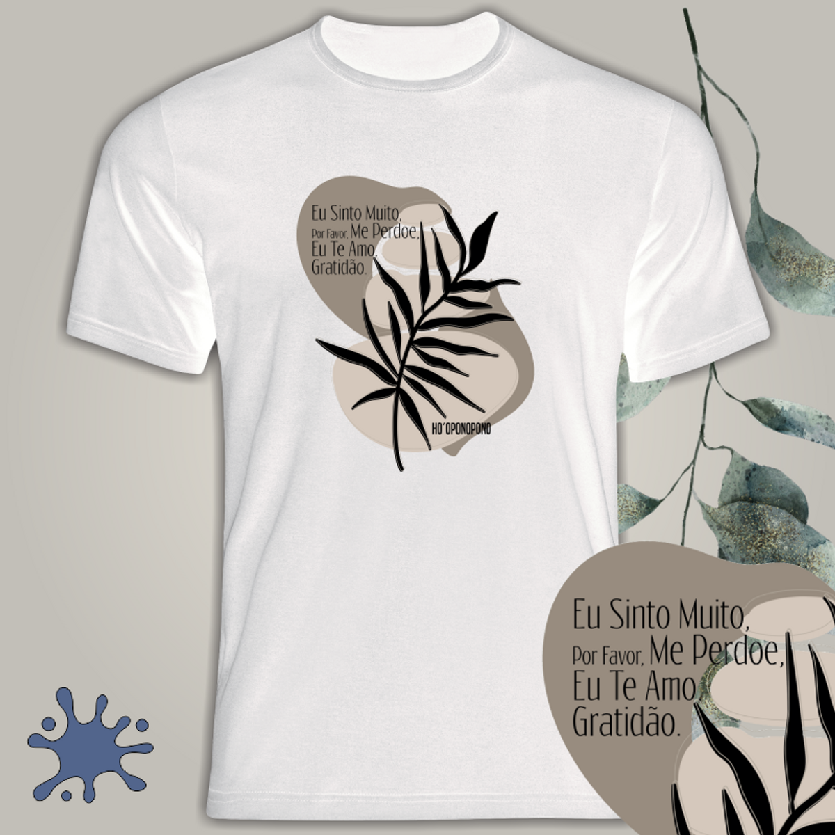 Nome do produto: Camiseta Hooponopono - Boho Espiritual