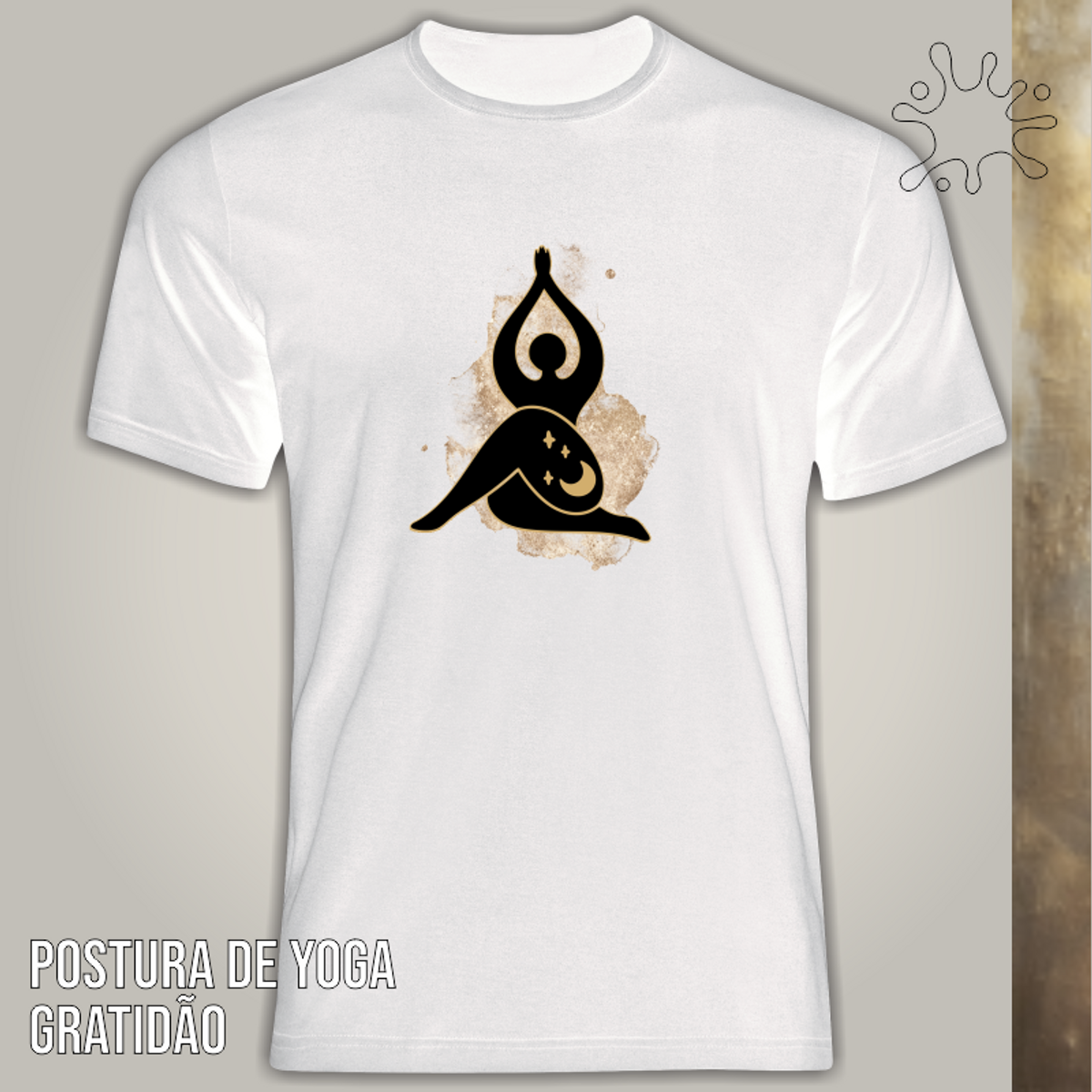 Nome do produto: Camiseta Yoga GRATIDÃO  Seremcores zz