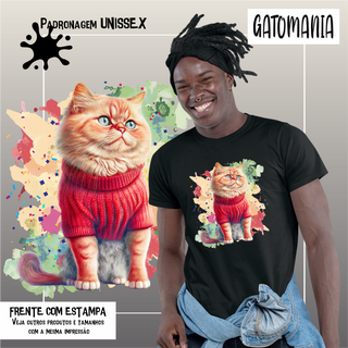 Nome do produtoCamiseta de Gato Fofo de vermelho Seremcores 