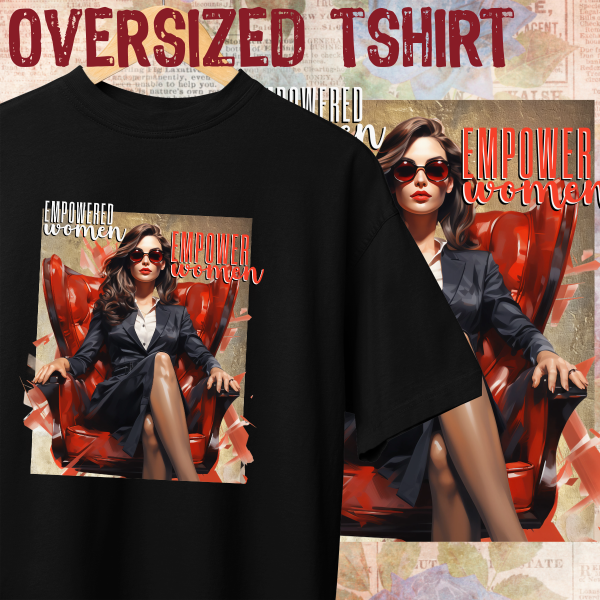 Nome do produto: Oversized tshirt - Empowered Women - Seremcores