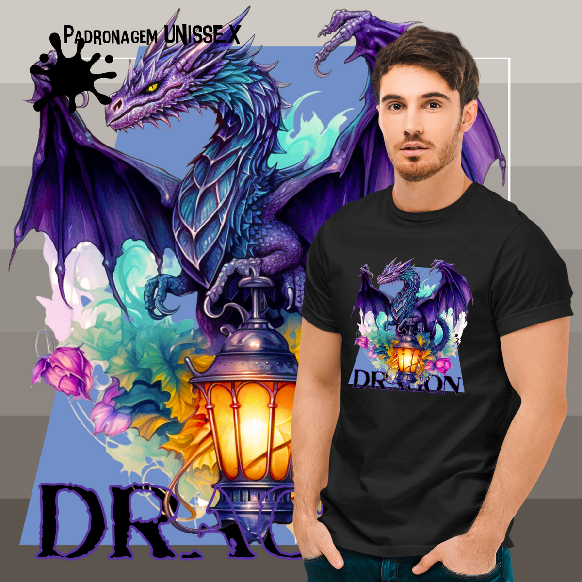 Nome do produto: Camiseta de Dragão -  Dragon  Seremcores