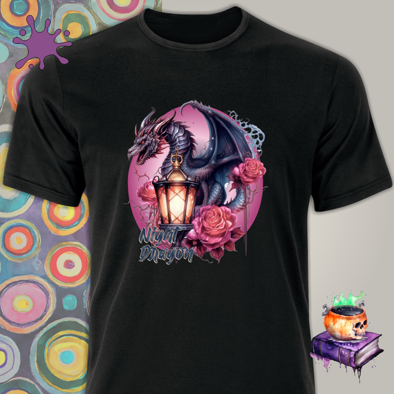 Camiseta de Dragão - Night Dragon - Seremcores