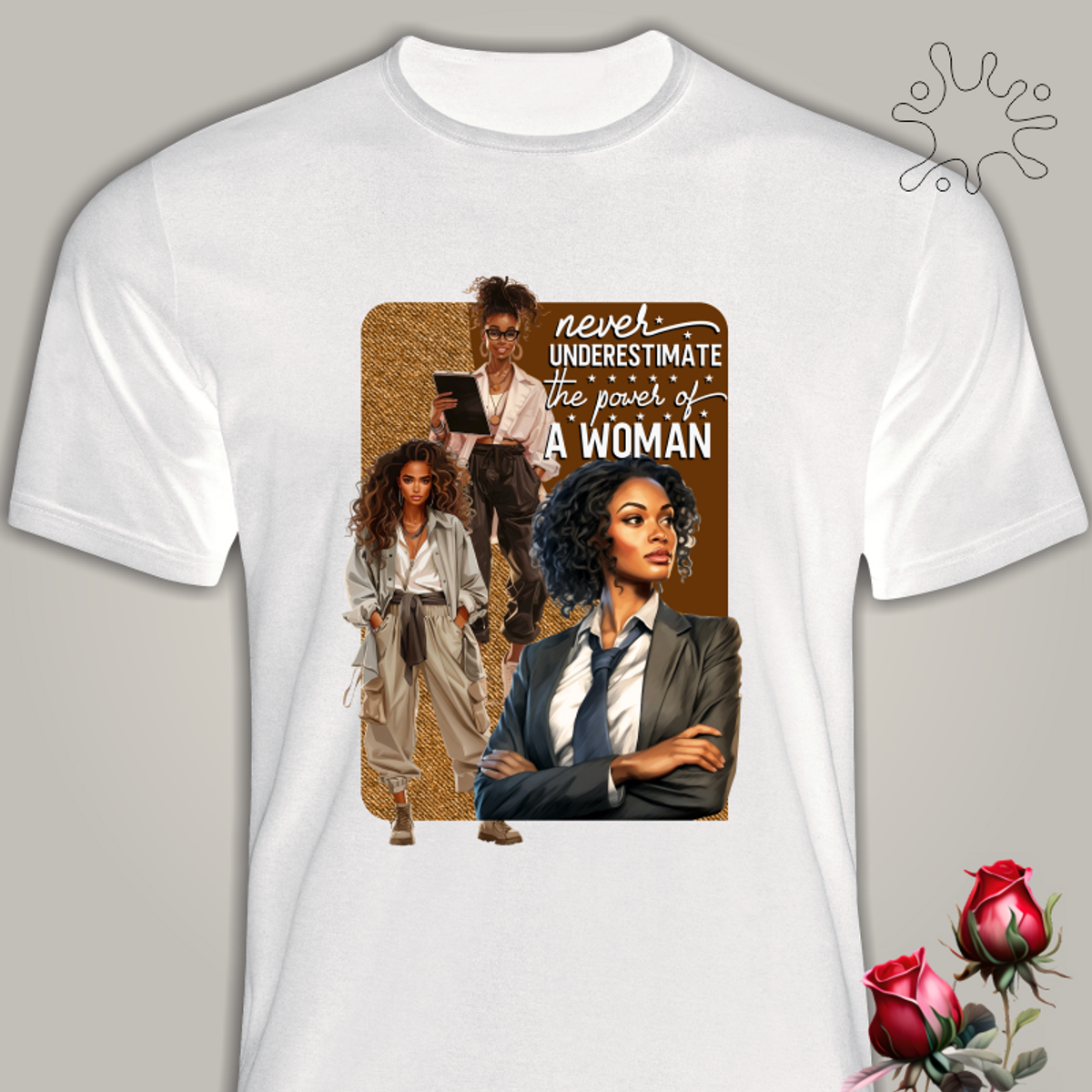 Nome do produto: Camiseta ... The Power of a Woman - Seremcores