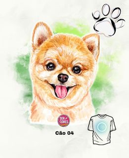 Camiseta de Cachorro 04 (spitz - Lulu) Seremcores 