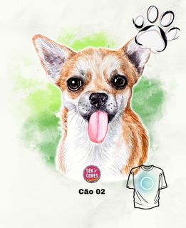 Camiseta de Cachorro 02 (chihuahua) Seremcores 
