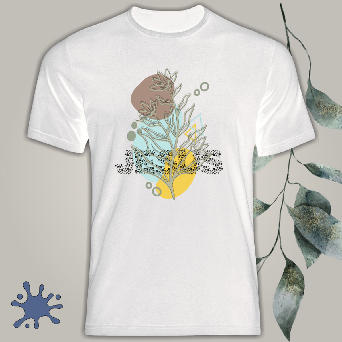 Nome do produto: Camiseta Jesus - Boho Espiritual