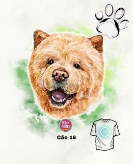 Camiseta de Cachorro 18 (chow chow) Seremcores 