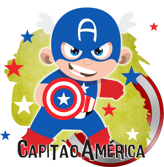 Camiseta infantil Heróis - Capitão