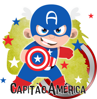 Nome do produtoCamiseta infantil Heróis - Capitão