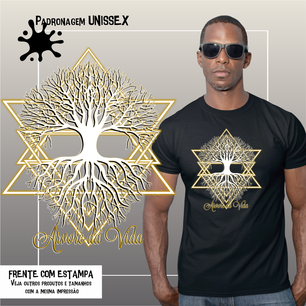 Nome do produto: Camiseta Árvore da Vida  Seremcores zz