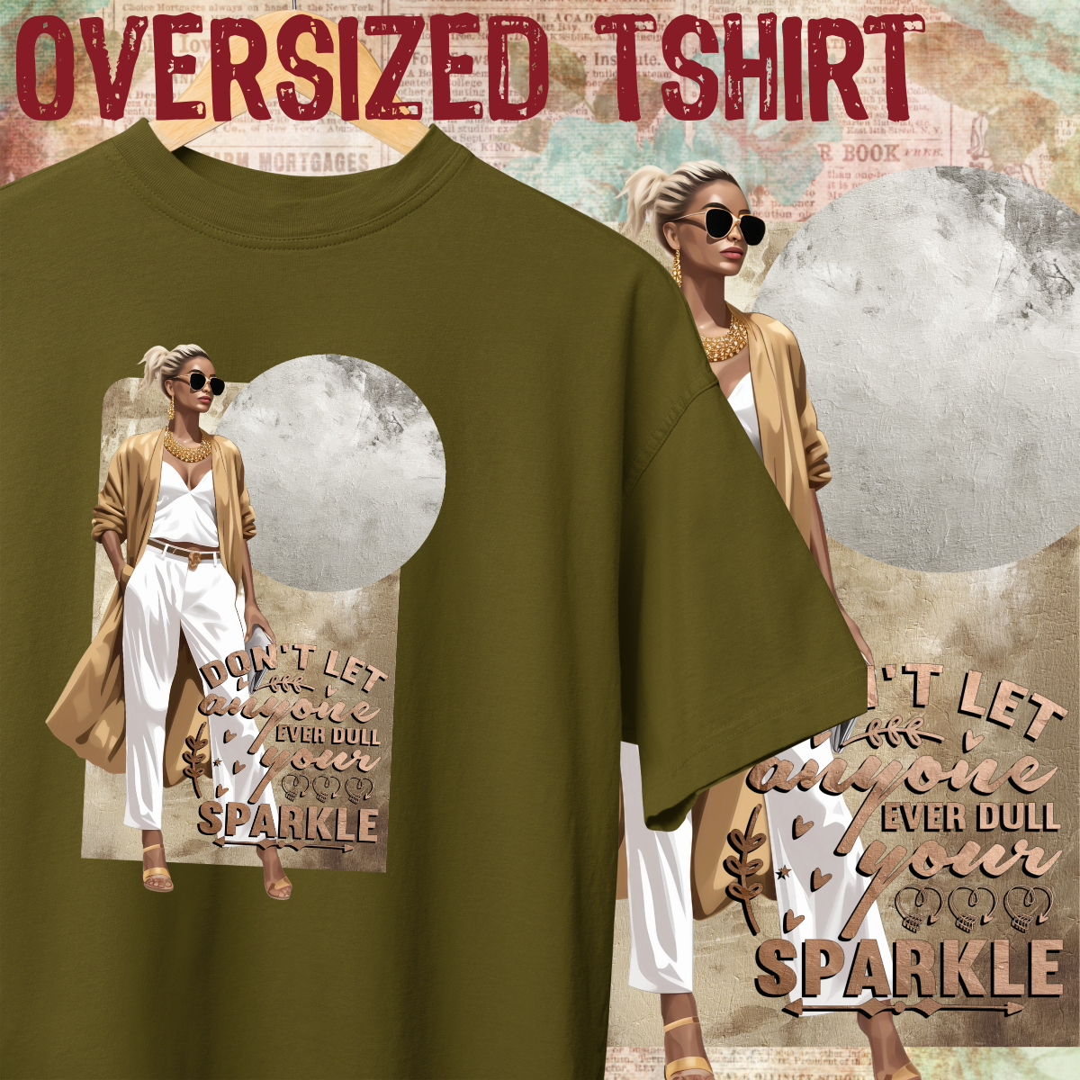 Nome do produto: Oversized tshirt - Don´t let...your Sparkle - Seremcores