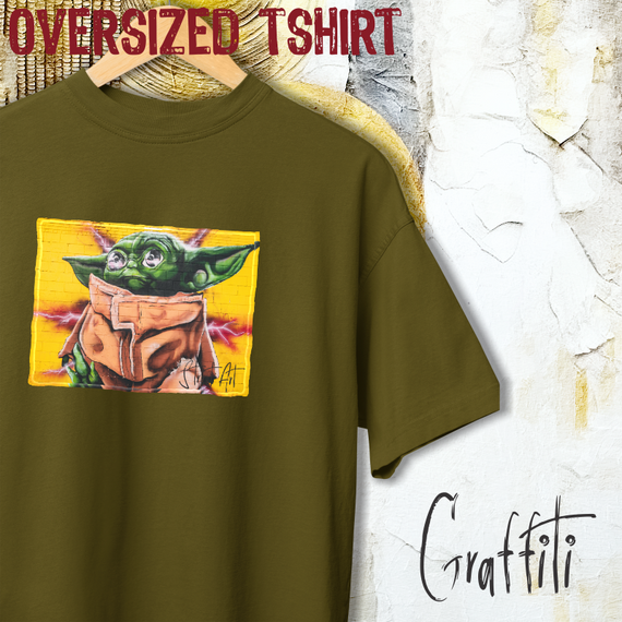 Oversized Tshirt - Graffiti do mestre - Seremcores