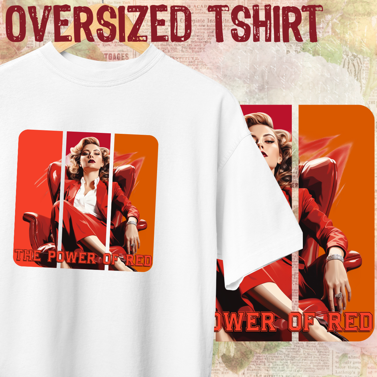 Nome do produto: Oversized Tshirt - The power of red - Seremcores