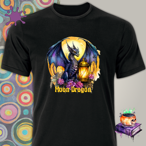 Camiseta de Dragão - Moon Dragon - Seremcores