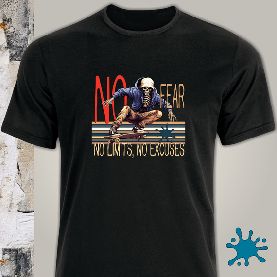 Camiseta No Fear, no limits, no excuses