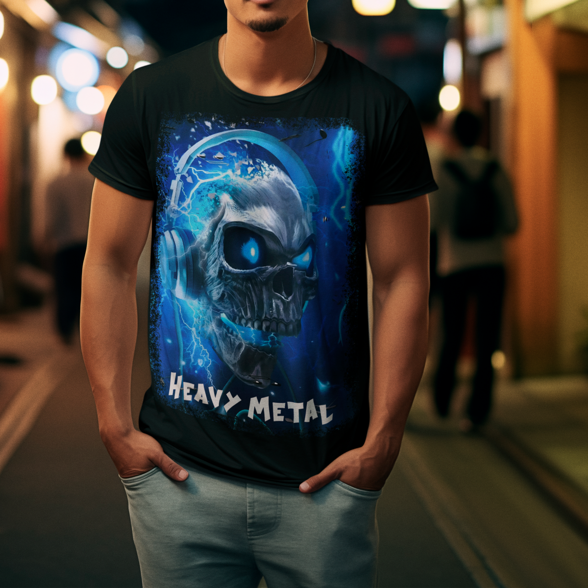 Nome do produto: Camisa Caveira Heavy Metal
