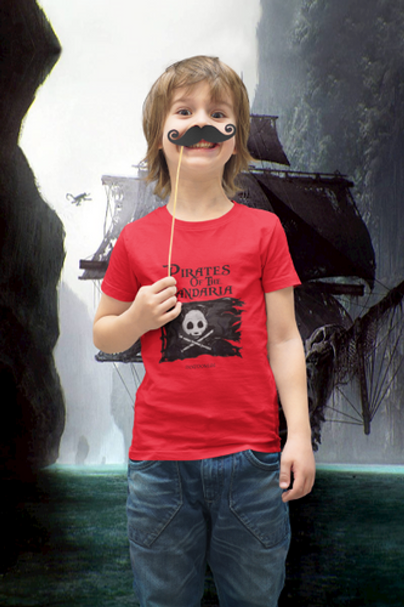 Nome do produto: Camiseta Infantil Bandeira Pirata