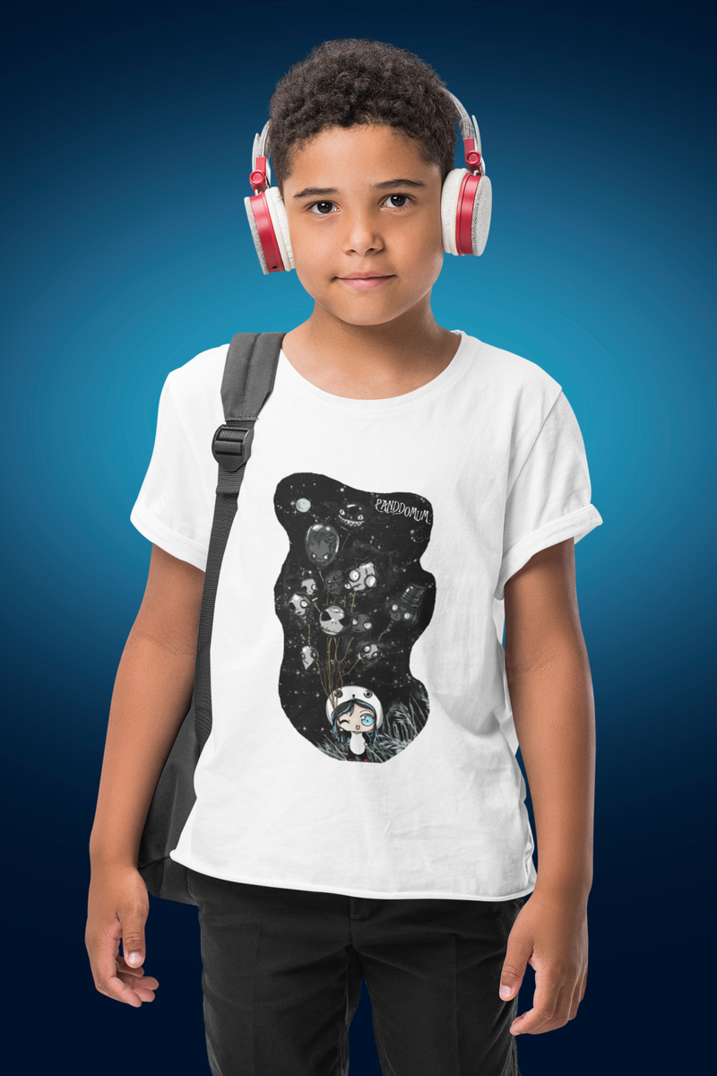 Nome do produto: Camiseta Infantil Cabeças De Balão