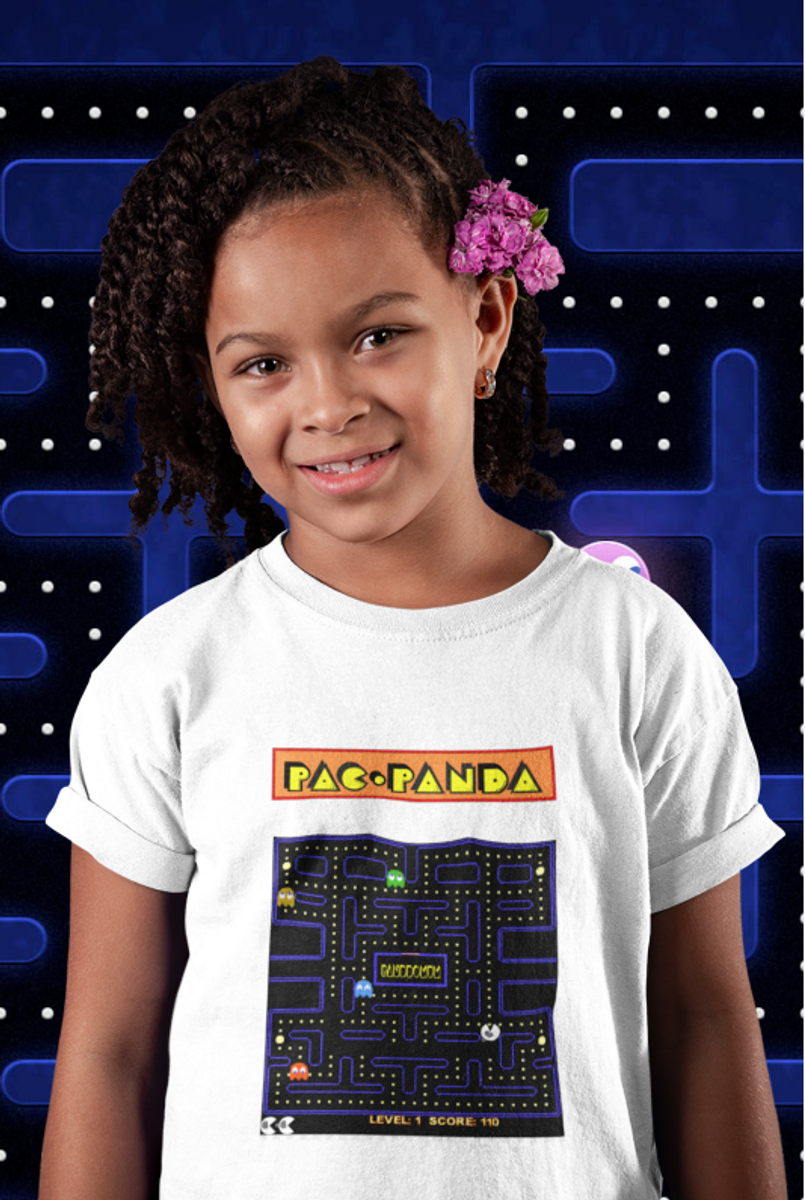 Nome do produto: Camiseta Infantil Pac Panda