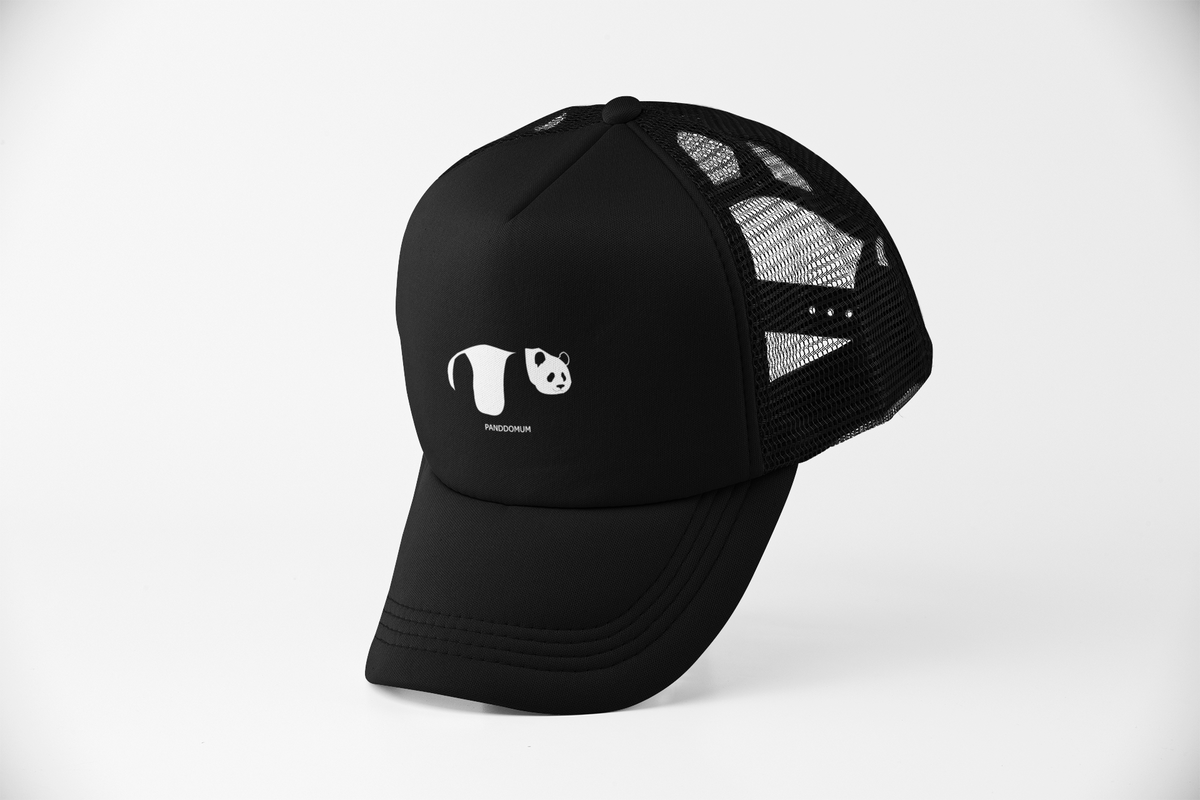 Nome do produto: Boné Trucker Panda In Black