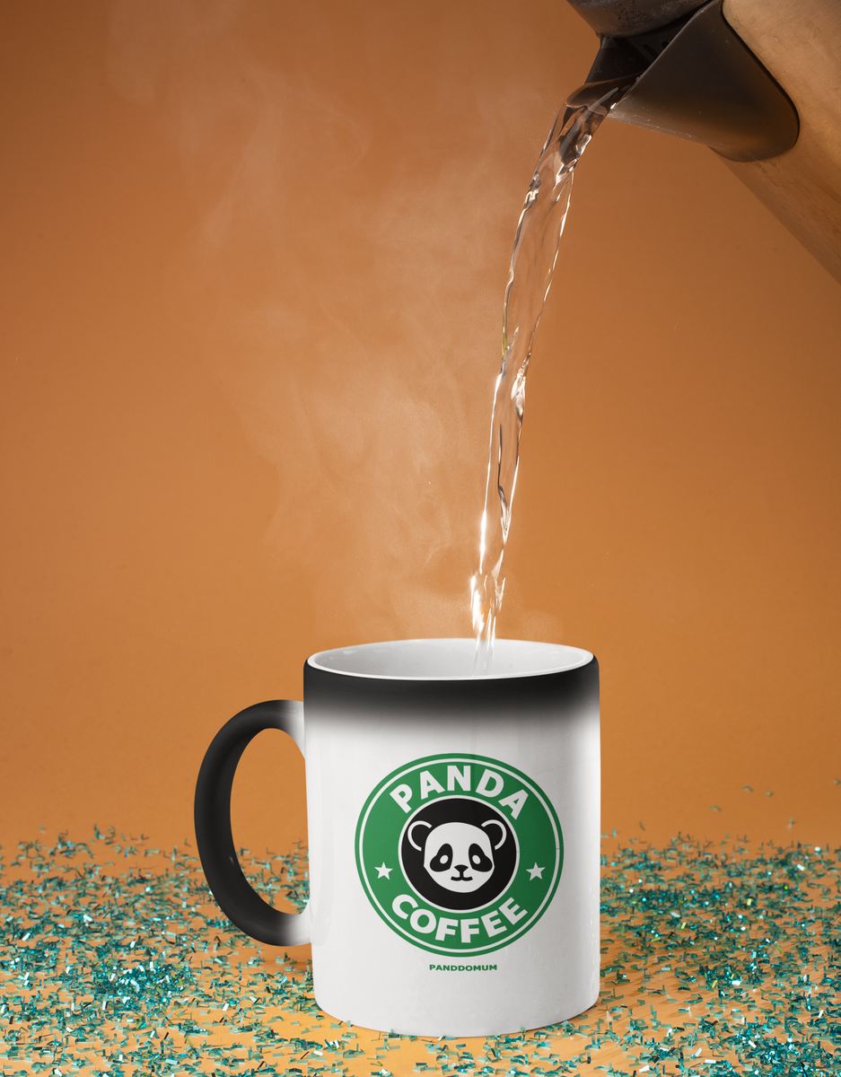 Nome do produto: Caneca Mágica Panda Coffee