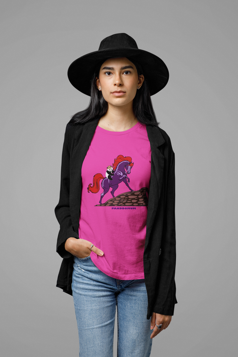 Nome do produto: Camiseta Feminina Cavalo De Fogo