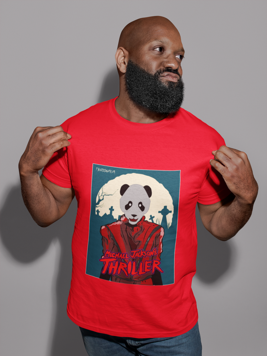 Nome do produto: Camiseta Masculina Panda Thriller