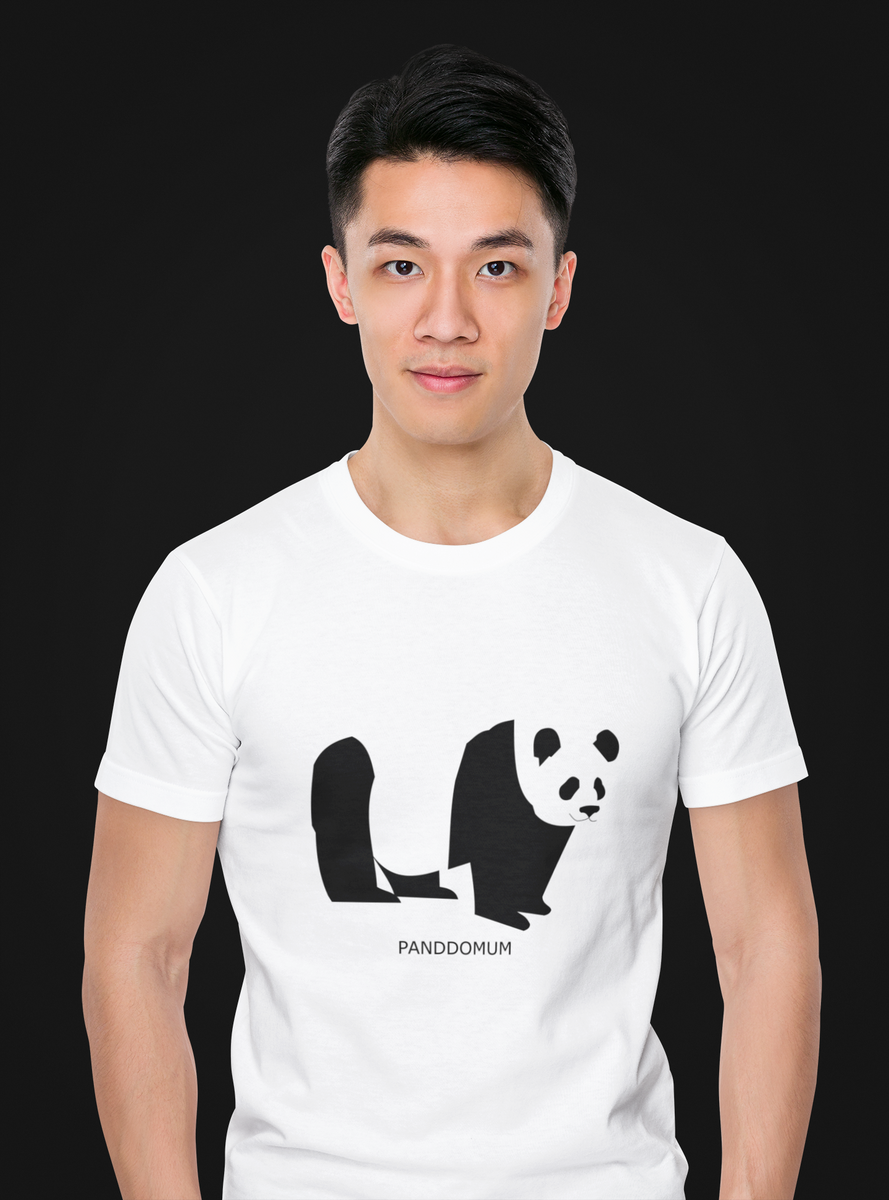 Nome do produto: Camiseta Masculina Panda In White