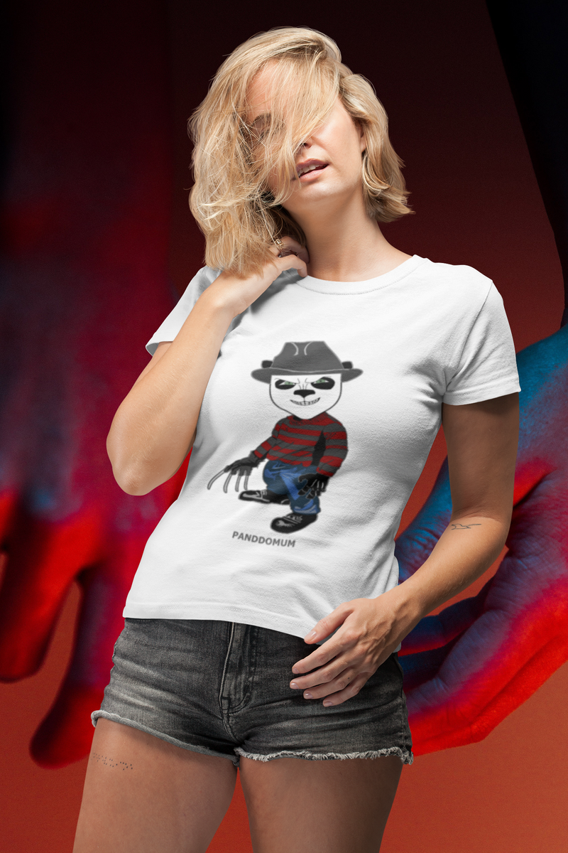 Nome do produto: Camiseta Feminina Freddy Krueger