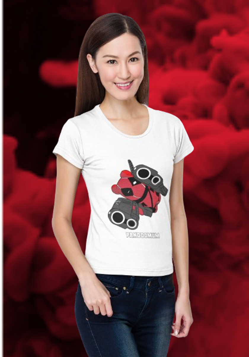 Nome do produto: Camiseta Feminina Deadpool Panda