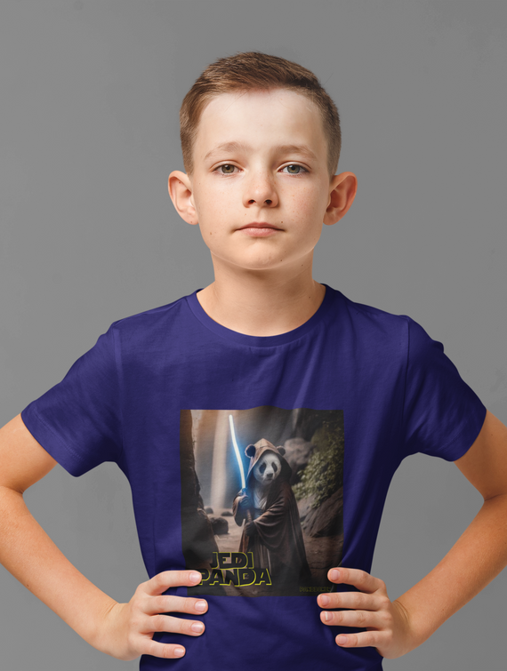 Camiseta Infantil Jedi Panda