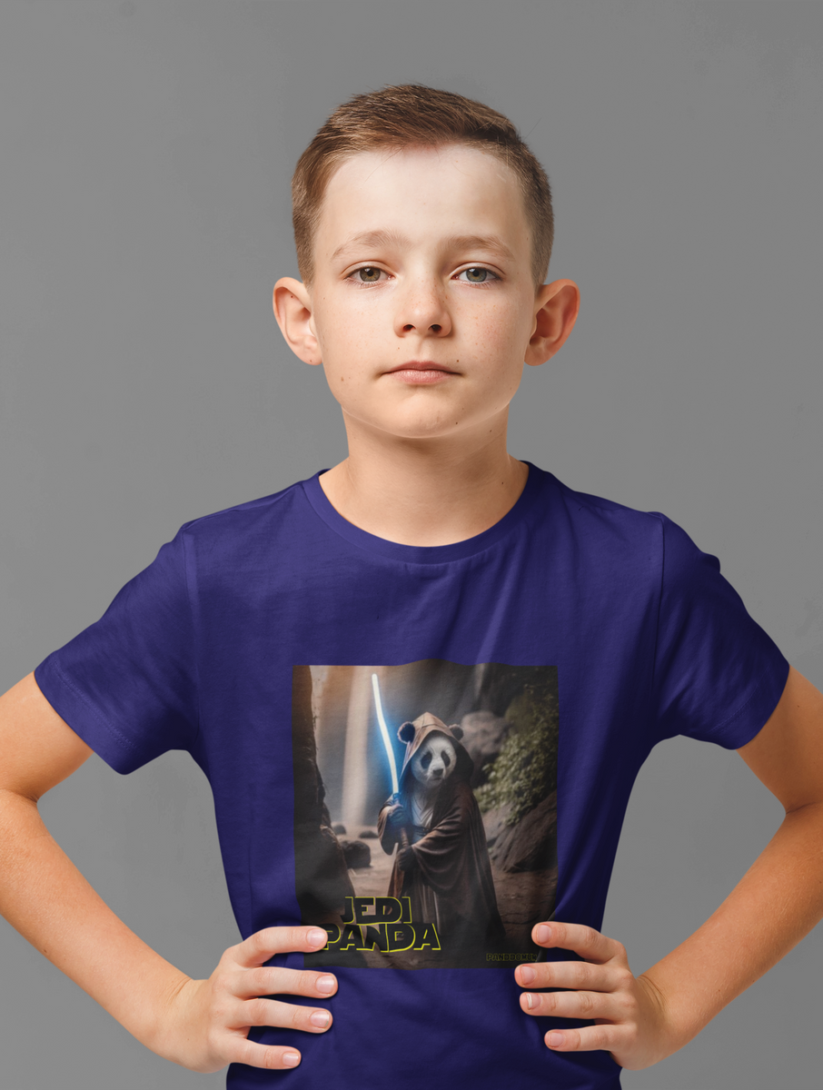 Nome do produto: Camiseta Infantil Jedi Panda