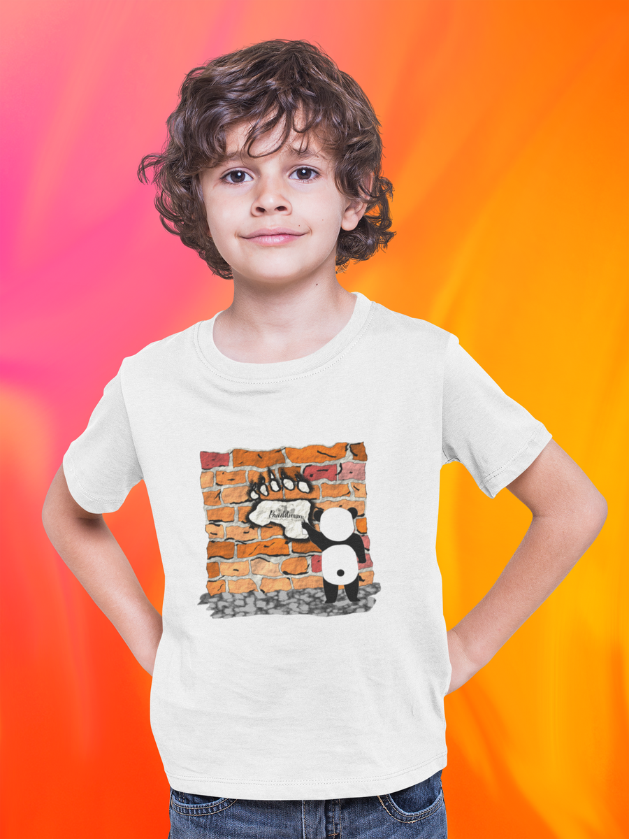 Nome do produto: Camiseta Infantil Panda Grafite 