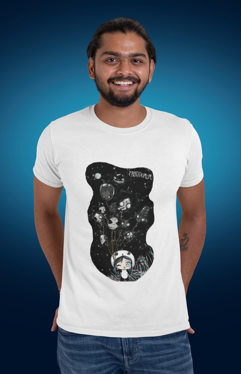 Nome do produto: Camiseta Masculina Cabeças De Balão