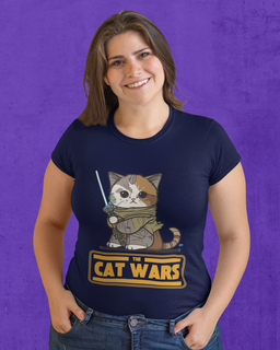 Camiseta Plus Size The Cat Wars