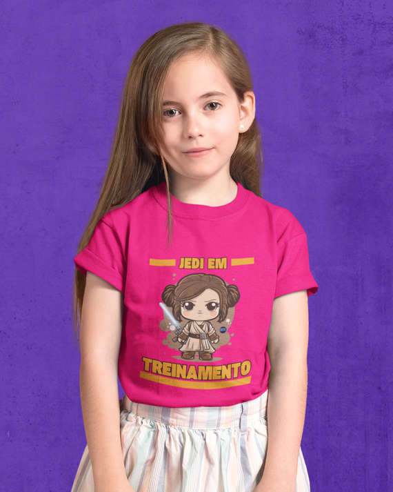 Camiseta Infantil Menina Jedi em treinamento