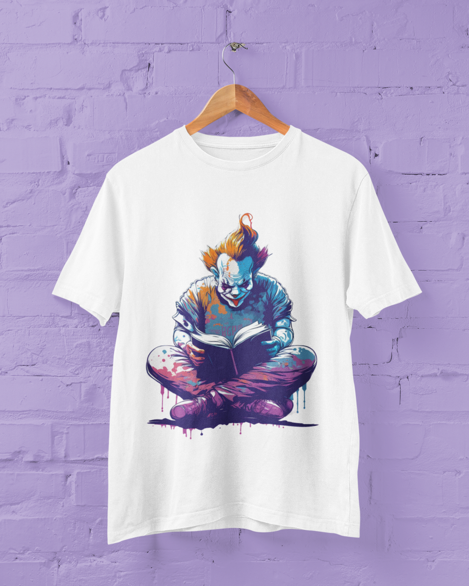 Nome do produto: Camiseta Pennywise lendo