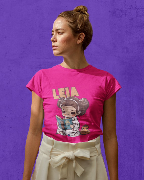 Camiseta Baby Look Leia