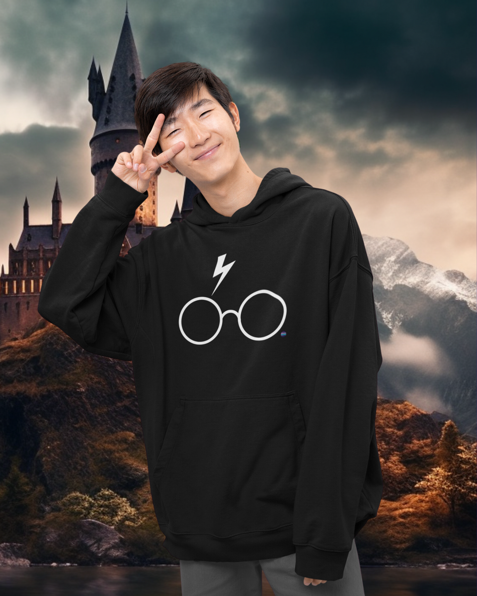 Nome do produto: Moletom Óculos Harry Potter Preto