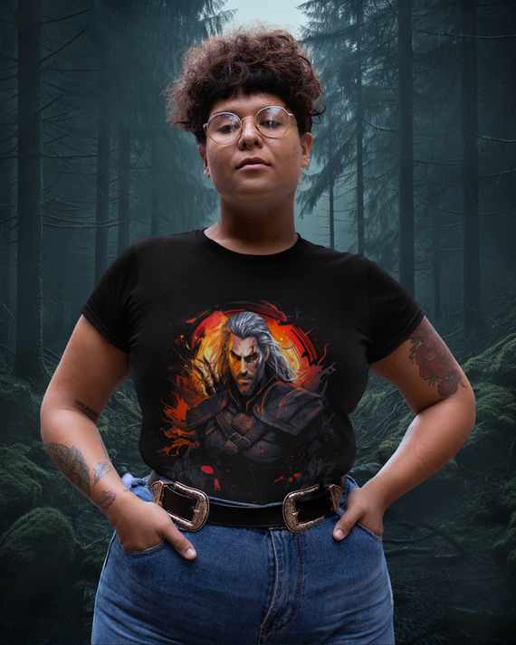 Camiseta Plus Size The Witcher Geralt