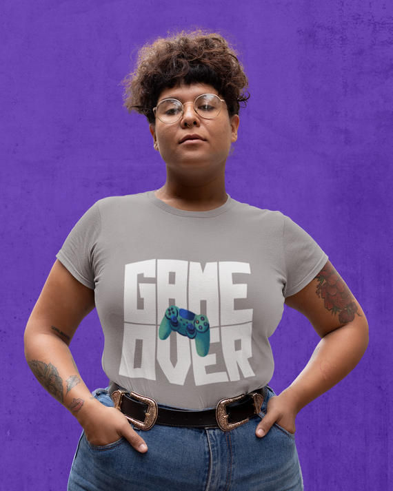 Camiseta Plus Size Game Over