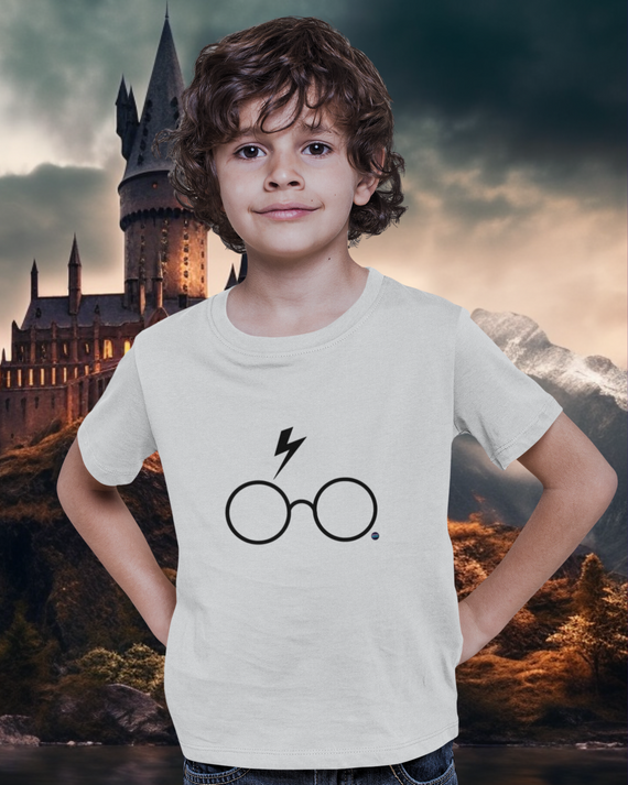 Camiseta Infantil Óculos Harry Potter
