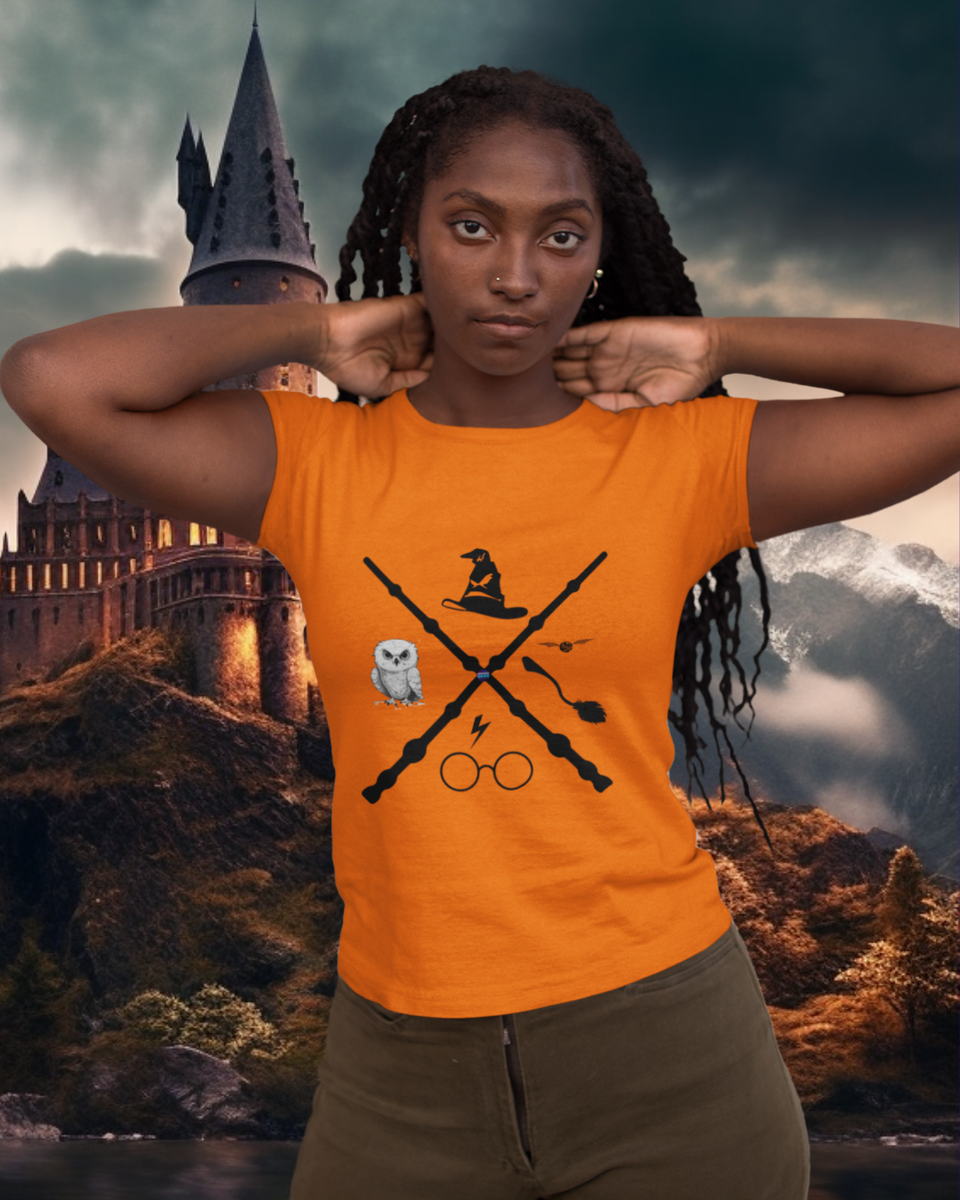 Nome do produto: Camiseta Baby Look Harry Potter
