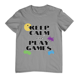 Nome do produtoCamiseta Plus Size Keep Calm and Play Games