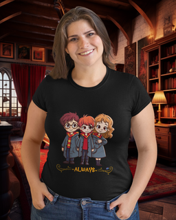 Camiseta Plus Size Harry, Ron e Hermione
